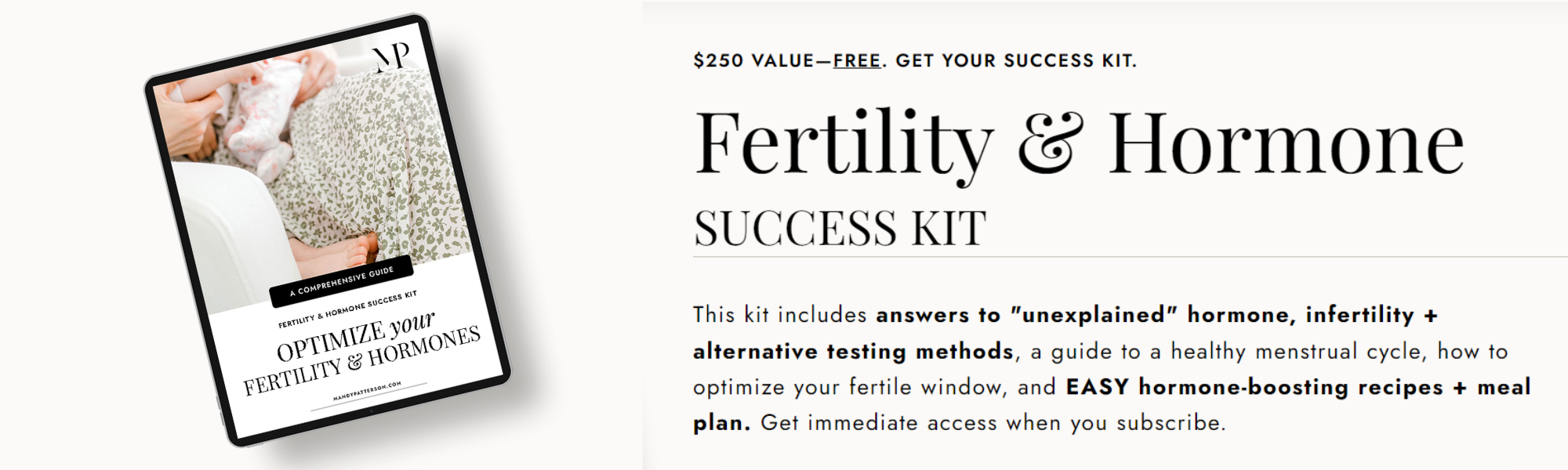 Fertility & Hormone SUCCESS KIT