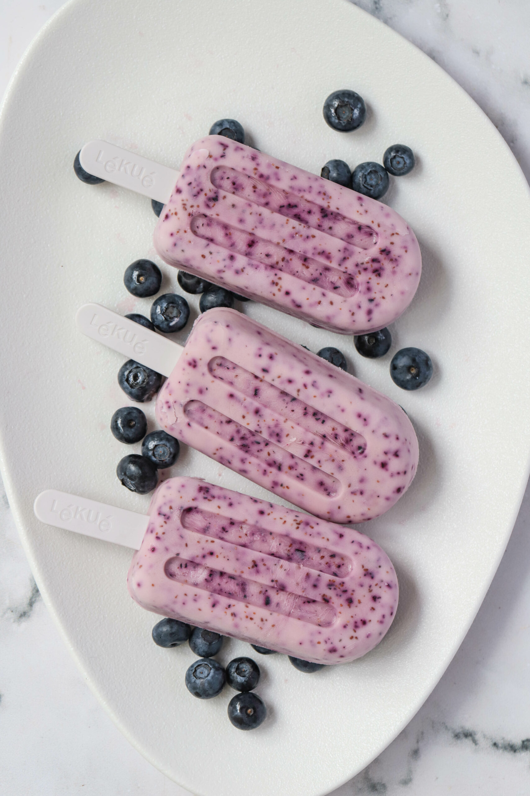 Blueberry Protein Popsicles